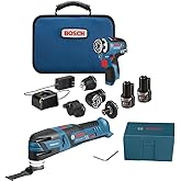 Bosch GXL12V-270B22 12V Max 2-Tool Combo Kit with Chameleon Drill/Driver Featuring 5-in-1 Flexiclick® System and Starlock® Os