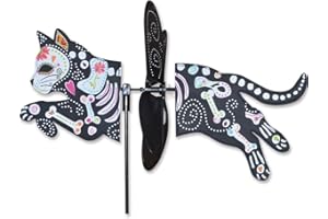PREMIER KITES Petite Spinner - Day Of Dead Zombie Cat