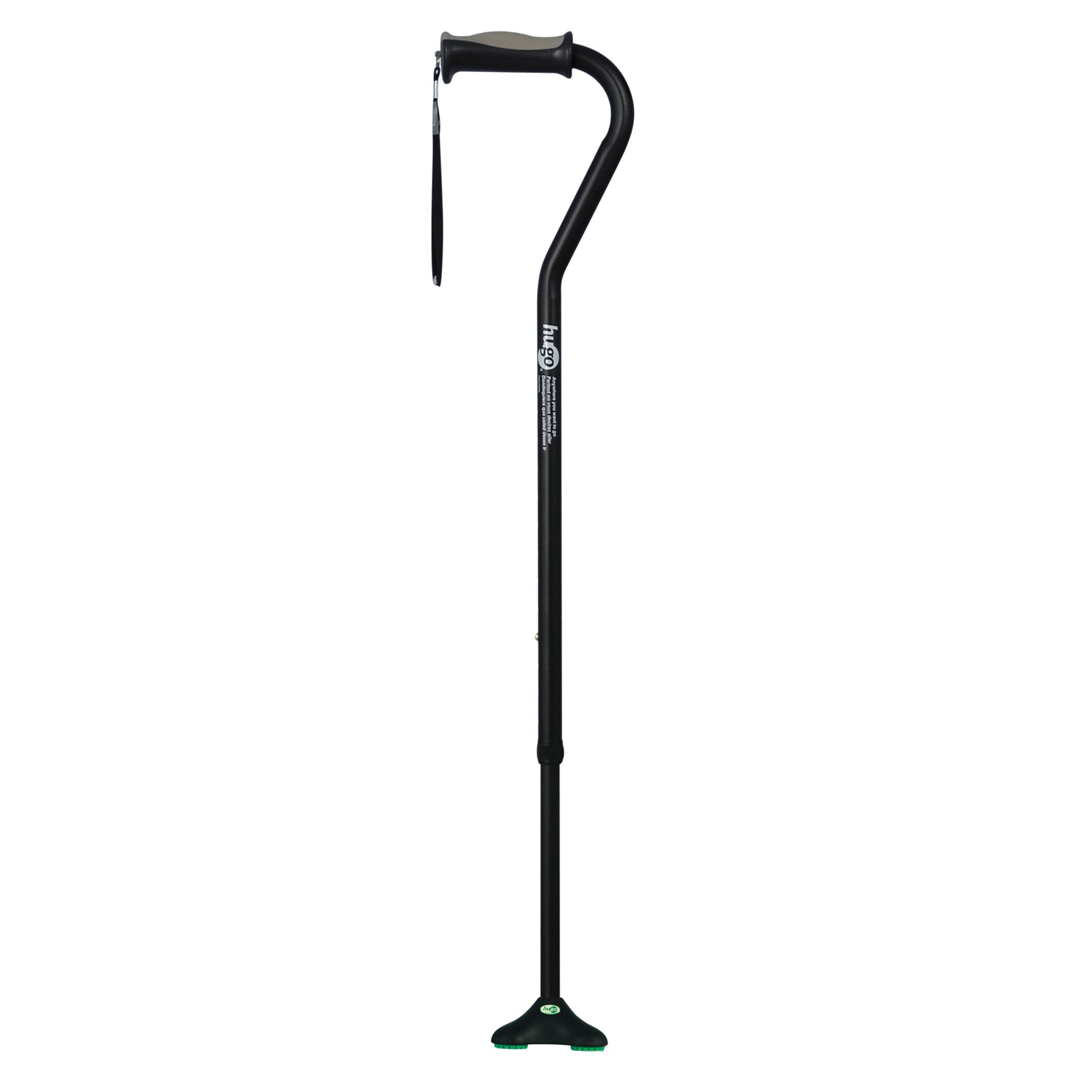 Hugo Mobility Quadpod Offset Cane with Ultra Stable Cane Tip Eb... Free
