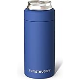 Frost Buddy Universal Mini Can Cooler – Fits 12oz Slim & 7.5oz Mini Cans – Vacuum Insulated Stainless Steel – Keeps Beverages Cold or Hot – Compact, Travel & Cup Holder Friendly
