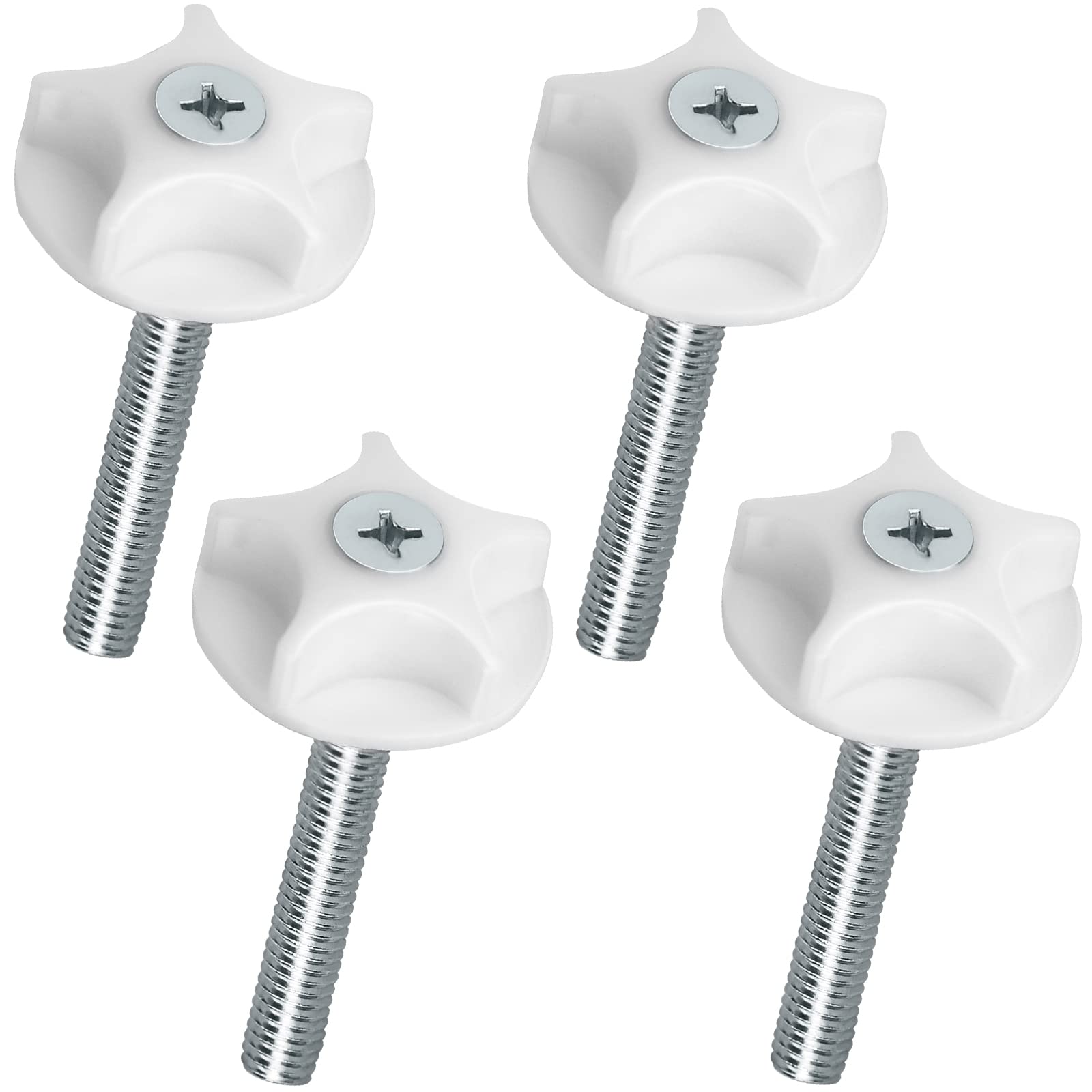 Nerissa 4pcs M8 Headboard Fixings Bolts Headboards Screws and Washers for Divan Beds - Simple Installation and Firm Fixing