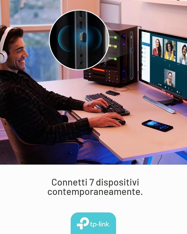 UB600 Chiavetta Bluetooth per PC Adattatore USB 6.0 Nano Wireless
