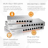 Zyxel 8-Port 2.5G Unmanaged Switch XMG-108 with 1x 10G SFP+ Desktop Wall Mount view 4