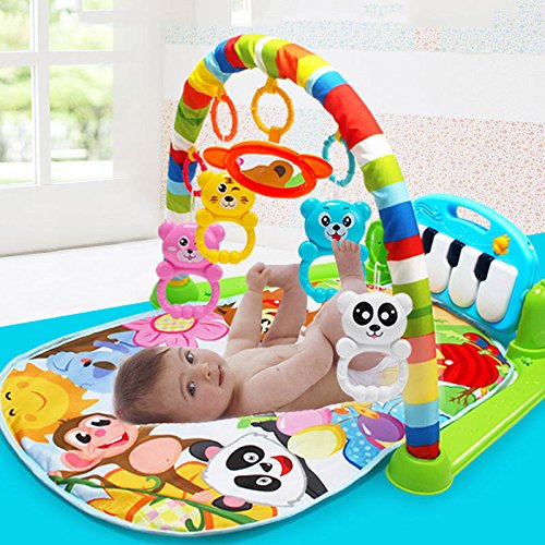 Zoomarlous Baby Fitness Rack,Kids Children Fitness Rack Baby Toys Piano Music Blanket Play Plastic Intellectual Development