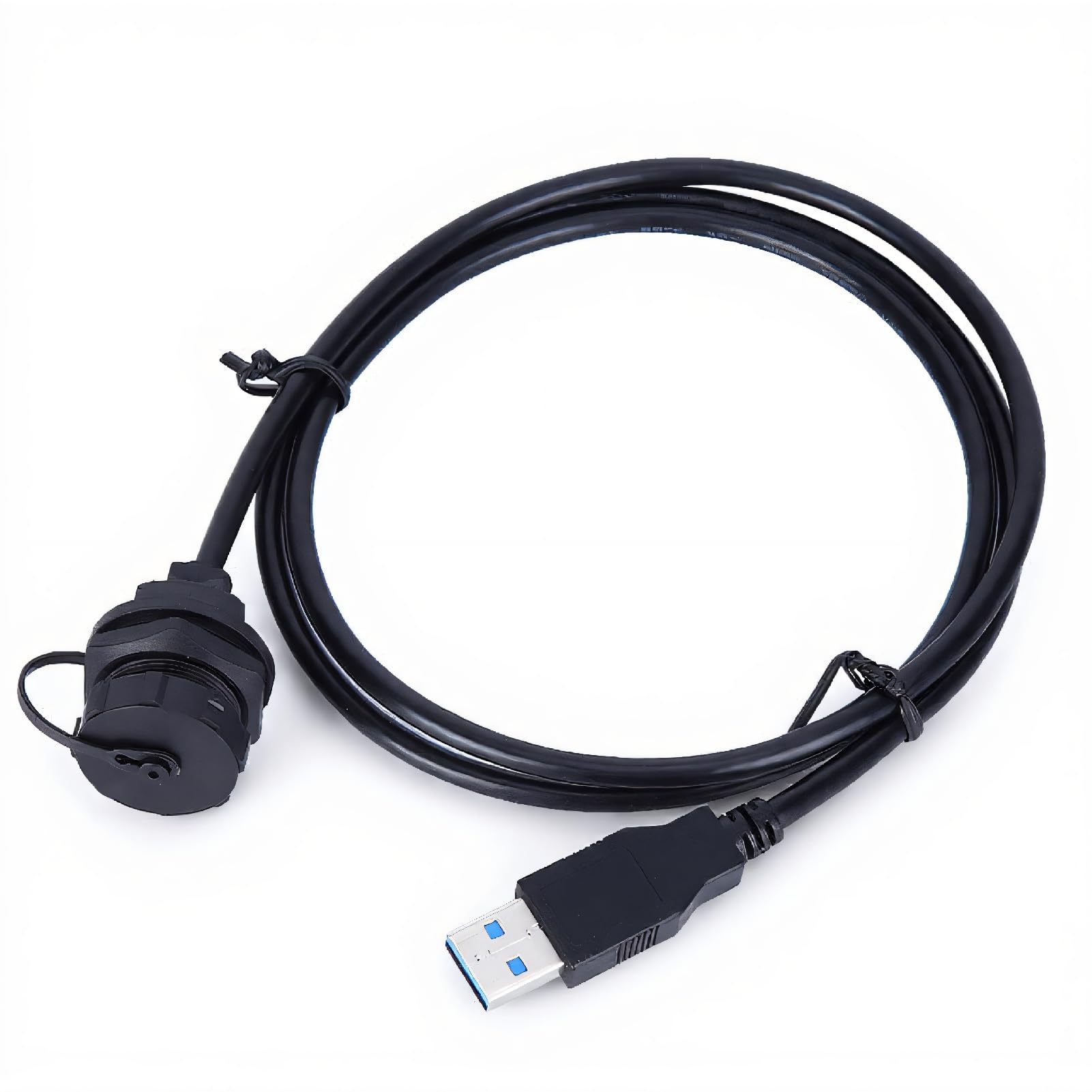 Waterproof USB3.0 Extension Cable, Female to Male Panel Mount Adapter for Mobile Phones, Digital Cameras, Automobiles, Hard Drives