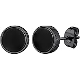 Viking Runes Hoop/Clip-on/Stud Earrings for Men Women Stainless Steel Hypoallergenic Earrings Amulet Protection Jewelry Gifts(with Box)