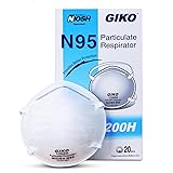 GIKO N95 Face Mask - 20Pcs Cup Dust Safety