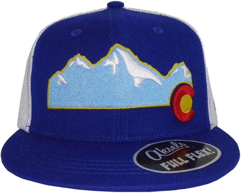 Buy Aksels Colorado Mountain Flex Fit Hat (Royal, L/XL) at Amazon.in