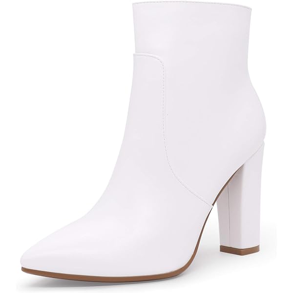 Amazon.com | IDIFU Women's Ada Fashion Square Toe Ankle Boots Low