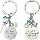 Mainbead The Sake of Good - Because I Know You, I Have Been Changed to a Good Swarovski Elphaba and Galinda Evil Music Adjustable Bracelet Set (Set of 2)