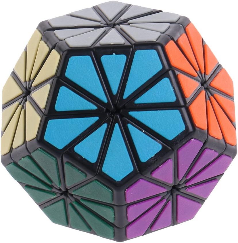 W8 Black line Daisy Magic Cube Pentagonal Dodecahedron Shaped Cube DIY Toys