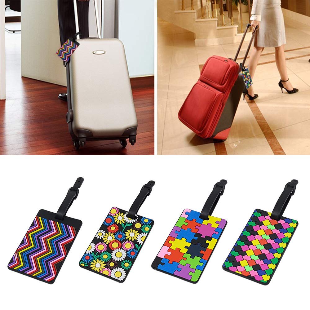 Miayon 18pcs Luggage Tags Suitcase Labels ID Tags Business ID Card Holder