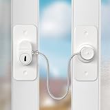 AOSITE Window Safety Lock 2 Pack No Drilling UPVC Self Adhesive Keyed