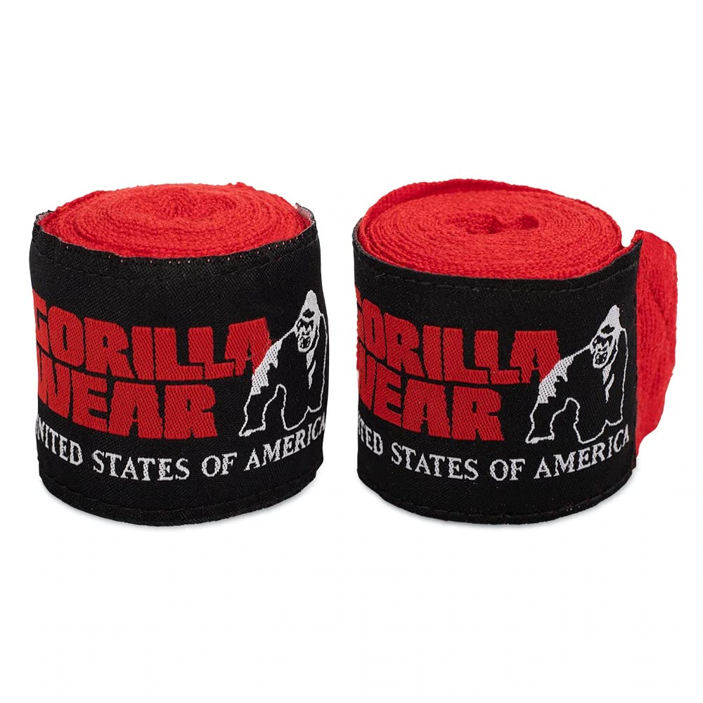 Gorilla Wear Boxing Hand Wraps 3 m / 118 Inches Red