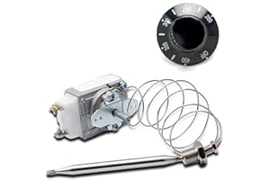 YUXIVCNE 60125401 for Deep Fryer 1175 thermostat compatible with imperial fryer, 1/4" Thread Mpt Stuff Box, RX-1-36 Thermostat compatible with Pitco, 200-400F