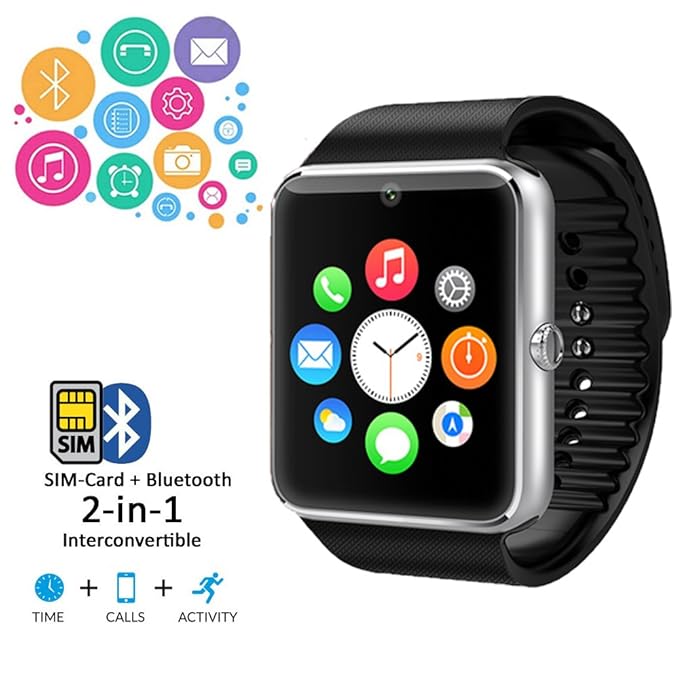 Amazon.com: Indigi GT08 SmartWatch & Phone (2-in-1 ...