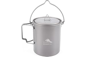 TOAKS Titanium 750ml Pot Backpacking Camping Pot Cup Ultralight Camping Cookware with Bail Handle