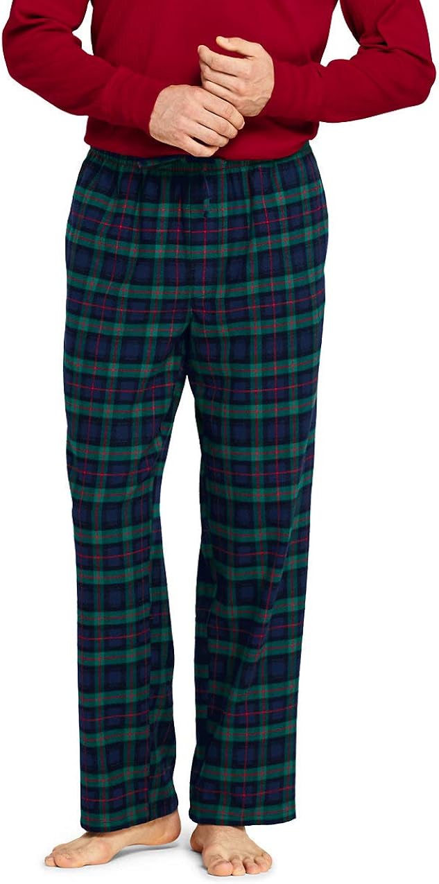Lands End Mens Flannel Pajama Pants Sleep & Lounge Clothing, Shoes