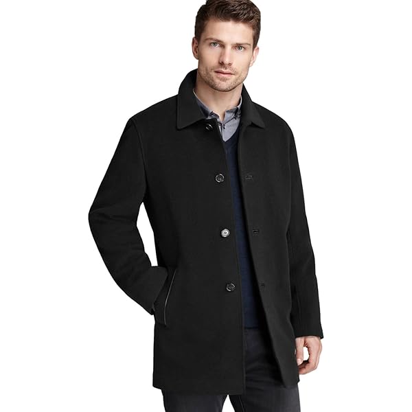Cole Haan Signature Men's Melton Wool Topper, Camel, Small