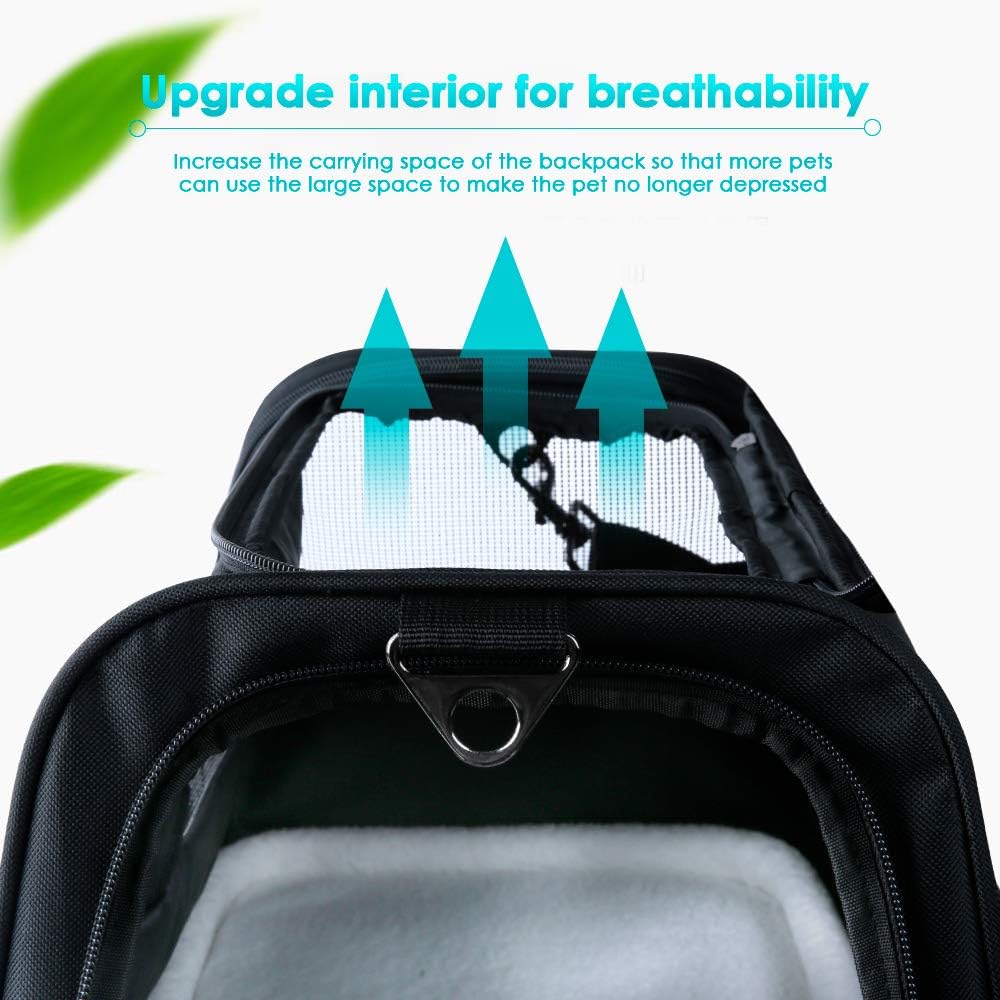 CLEEBOURG Pet Carrier Cat Carriers, Airline Approved Travel Pet Bag, Collapsible Soft-Sided Dog Kennel with Reflective Side Strip, Mesh Window and Escape-Proof Buckle, Best for Small Medium Cats Dogs : Pet Supplies