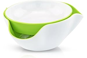 Southern Homewares SH-10198 Double Dish, White;Green