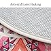 LEEVAN Round Rug 3ft Modern Flannel Microfiber Non-Slip Washable Small Circular Area Rug Study Soft Yoga Carpet Living Room Bedroom Floor Mat,Pink Mandala