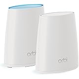 NETGEAR Orbi Whole Home Mesh WiFi System with Tri-band – Wireless router replacement, no WiFi dead zones, Works with Amazon Alexa, Up to 4000 sqft, 2pk (RBK40)