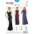 Burda B6866 Evening Dress Sewing Pattern 19 x 13 cm 36-48