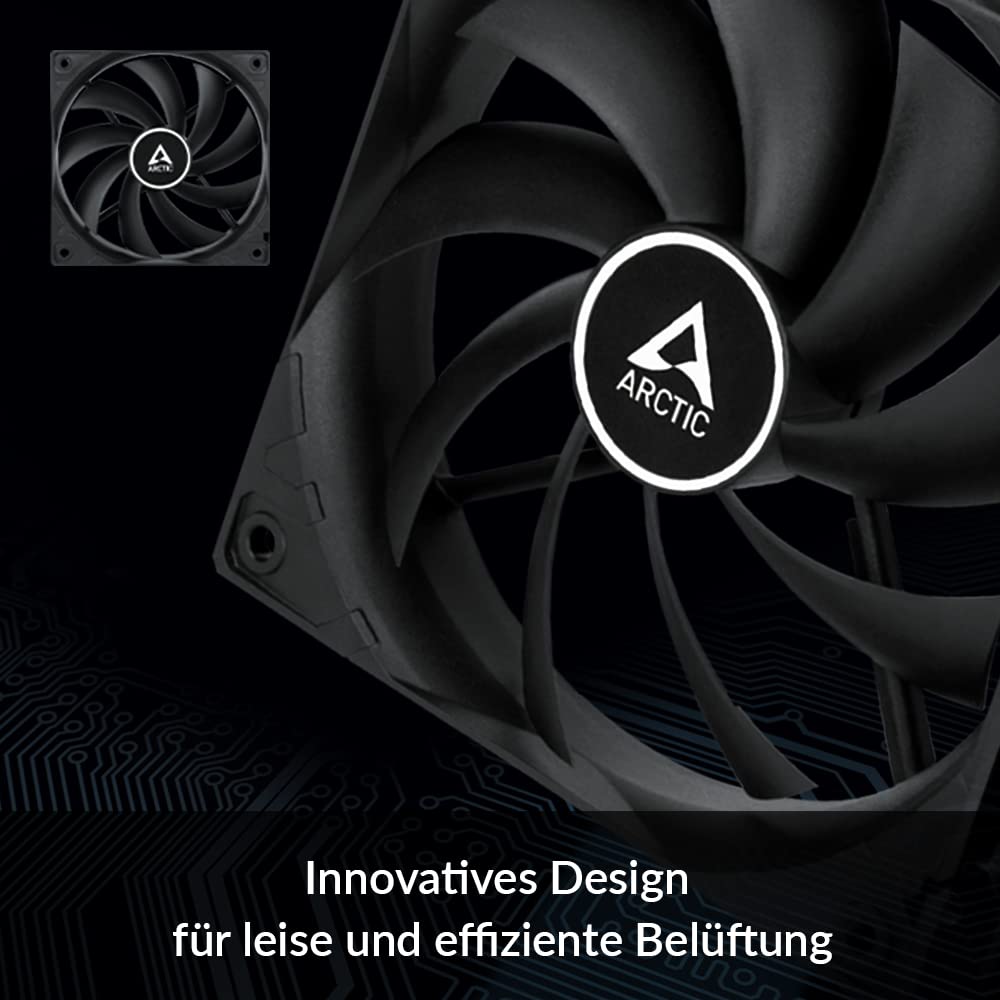 ARCTIC F14 - PC Fan, 140mm Case Fan, quiet motor, Computer, Low Noise, Fan Speed: 1350 rpm - Black