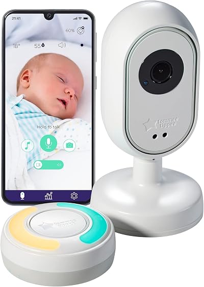 Tommee Tippee Dreamsense Smart Baby Monitor Night Vision 10m 2-Way Talk App WiFi