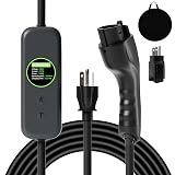 Toptoo 1+2 EV Charger Level Portable Electric Car Charger 6-20P 16A Power Plug 3.5KW 110V-240V for J1772 Electric Cars (Applicable to Household Electricity)