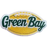 Green Bay Lettering Word On Football Fanavorite Team Iron On Sew On Embroidered Patch