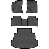 Binmotor-Floor Mats & Cargo Liner Set for Toyota Corolla 2014-2019(Only Sedan), Corolla Cargo Mat Trunk Mat, TPE All Weather Car Floor Mat for Toyota Corolla Trunk Liner Floor Liners Accrssories Mats