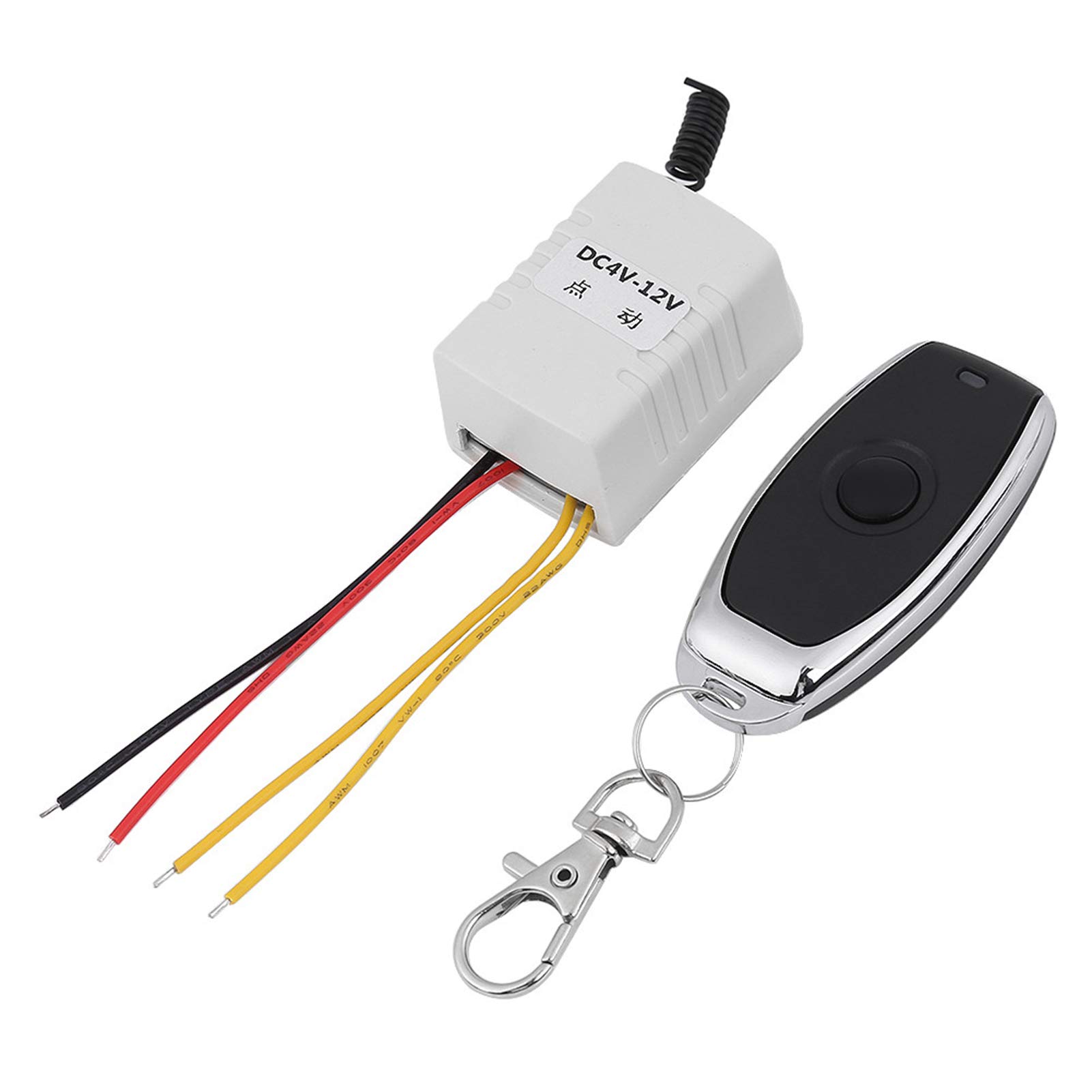 Switch Relay,DC 4V 5V 6V 7.4V 9V 12V Wireless Relay Remote Control One Key Switch Receiver + Transmitter