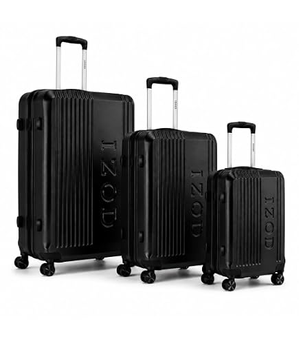 Amazon.com | IZOD Mateo 3 Piece Expandable Hardside Luggage Set