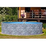Gre KITWPR452E Lanzarote - Piscina Elevada Redonda, Aspecto Acero ...