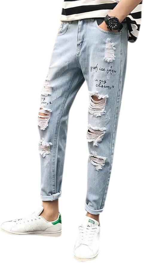 raw edge skinny jeans mens