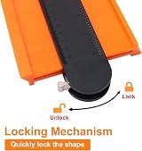 MECHEER Contour Gauge 25cm with Lock, 10 Inch Profile Duplicator Tool view 3