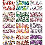 Nail Art Stickers, Sandistore 12pcs Flower Water Transfer Women Manicure Nail Art Stickers DIY Tips Decoration (#4)