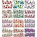 Nail Art Stickers, Sandistore 12pcs Flower Water Transfer Women Manicure Nail Art Stickers DIY Tips Decoration (#4)