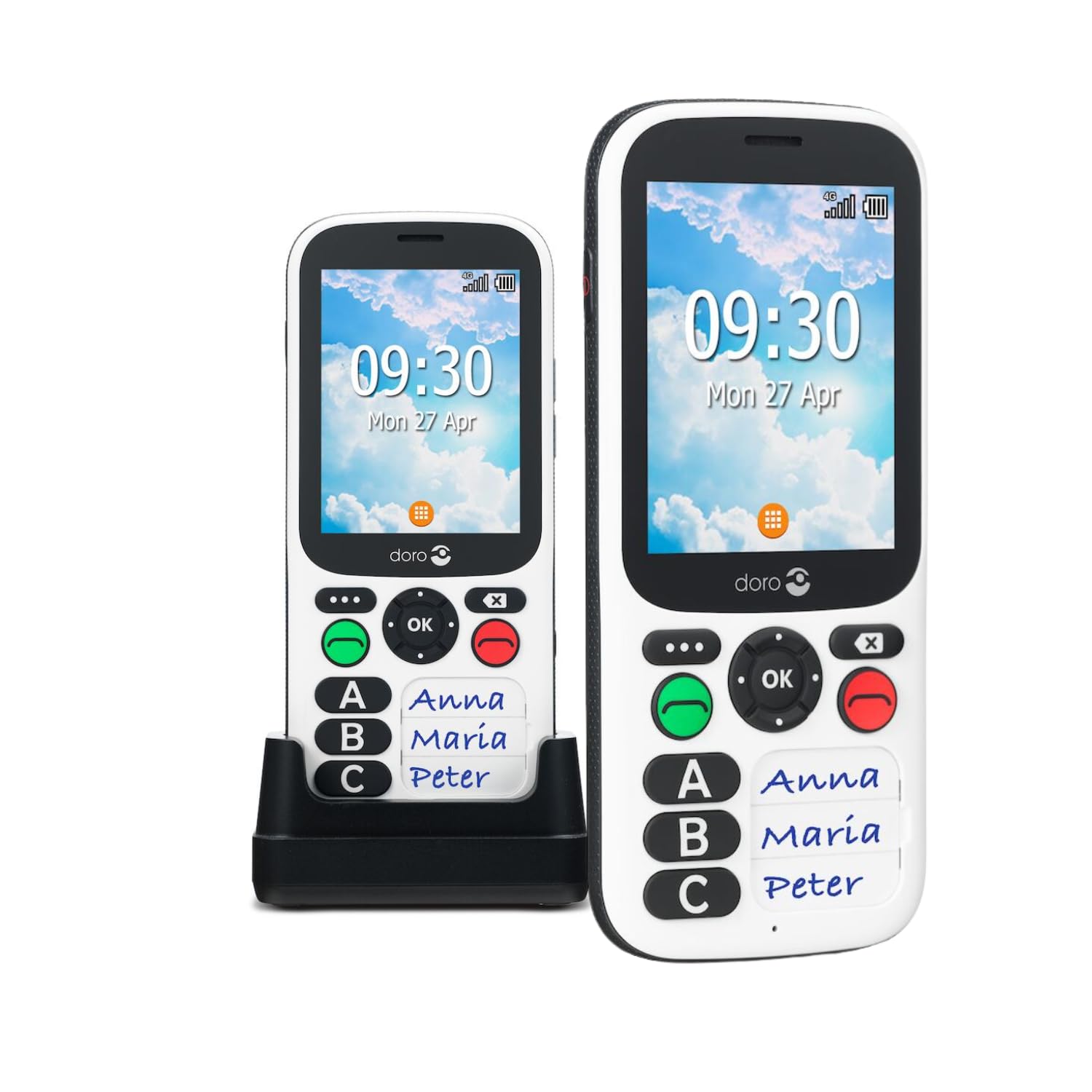 Doro 780X Black/White 2.8" 4GB 4G Dual SIM Unlocked & SIM Free Mobile Phone