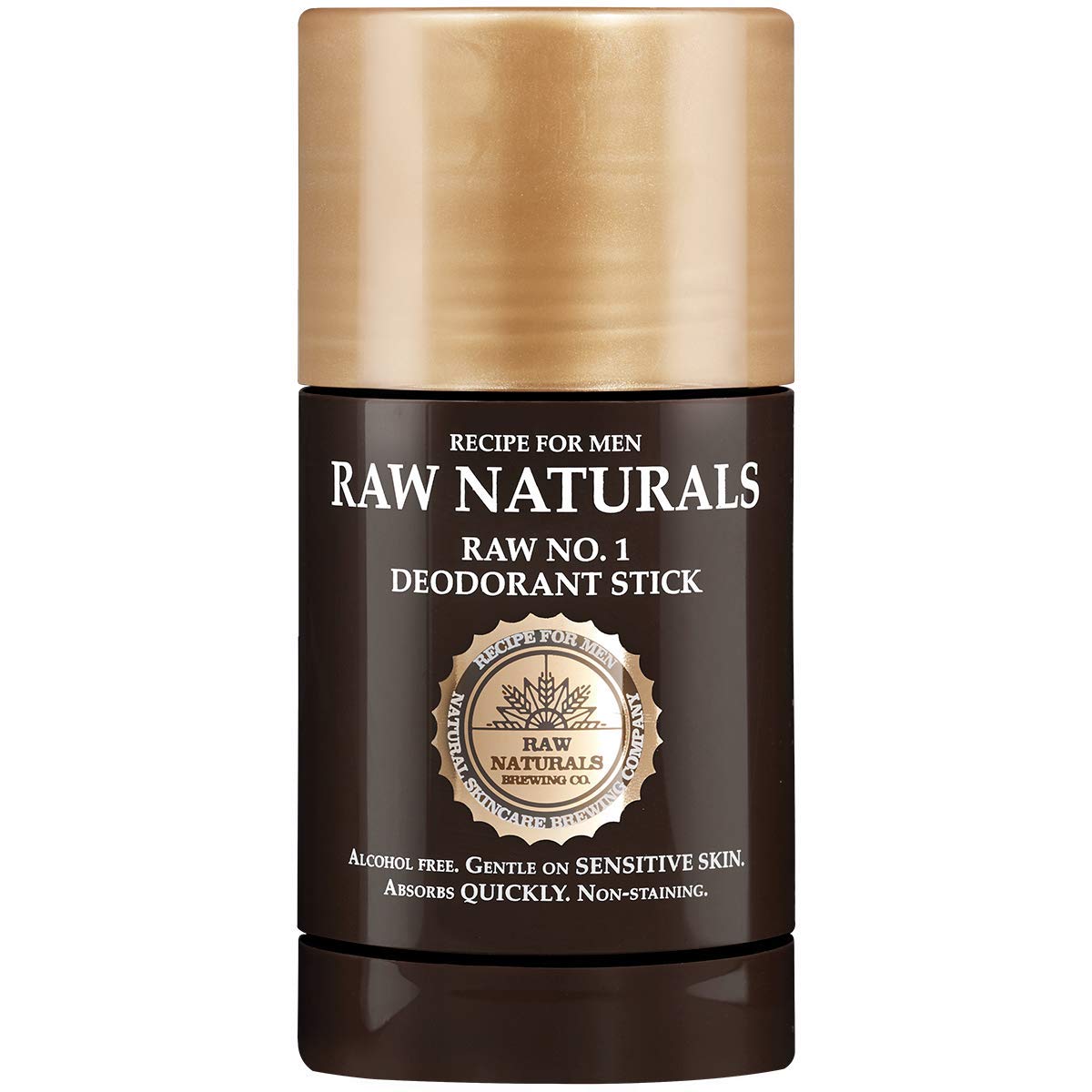 Raw Naturals RAW No.1 Deodorant For Men | Alcohol-free Men’s Deodorant | Skin-friendly, long-lasting and gentle odour control | Natural product from your local Swedish Skincare Microbrewery | 75ml