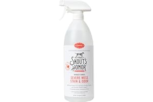 SKOUT'S HONOR Severe Mess, Stain and Odor Remover - Advanced Formula for Tackling the Worst Dog Messes, Eco-Friendly Formula for Carpets and Home, 35oz