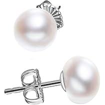 thumbnail image 2 of Sadie White 9-10mm AA Quality Freshwater 925 Sterling Silver Cultured Sadie White 9-10mm AA Quality Freshwater 925 Sterling Silver 2 of 11