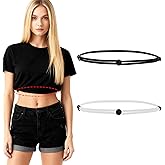 Tyqour 2PCS Shirt Tuck Bands Women Tuck Band Women Sweater Adjustable Tucky Belt for Tucking Cropping Crop Bands to Change The Style of Your Tops