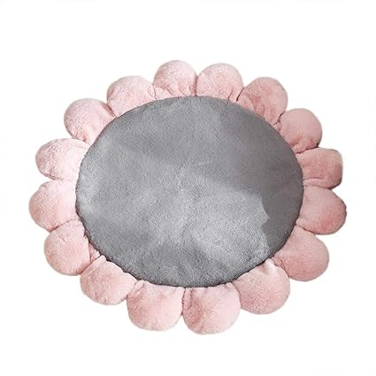 Runde Matten Teppiche Kinderzimmer Matte Spielteppich Blumenmuster Teppich Anti-Rutsch Teppich Zelt Matte Plüsch Teppich Ther