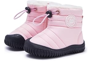 BMCiTYBM Toddler Baby Snow Boots Winter Shoes Boys Girls Cold Weather Baby Faux Fur Shoes