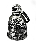 Bravo Bells Celtic Tree of Life Yggdrasil Bell - Biker Ride Bell Accessory or Key Chain for Good Luck on the Road - Made in the USA