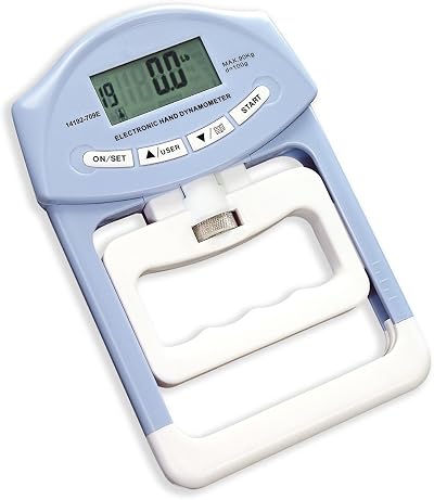 SUAVER Digital Hand Dynamometer 200lbs/90kg Grip Strength Meter Electronic