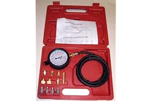 PMD PRODUCTS Engine Oil and Transmission Pressure Tester Gauge Diagnostic Test Kit with Adapters Case 300 PSI